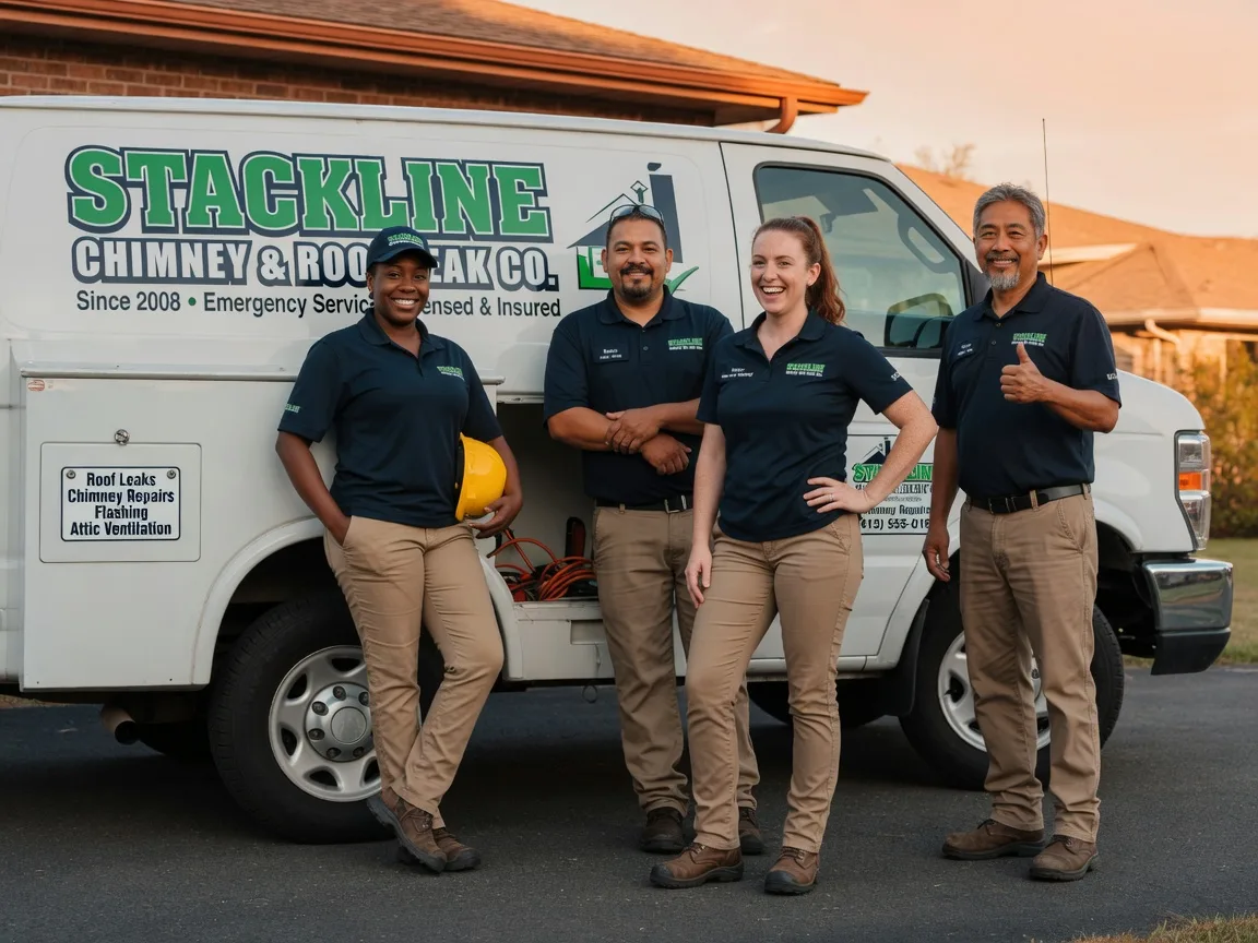 Chimney flashing repair company in Mart, TX